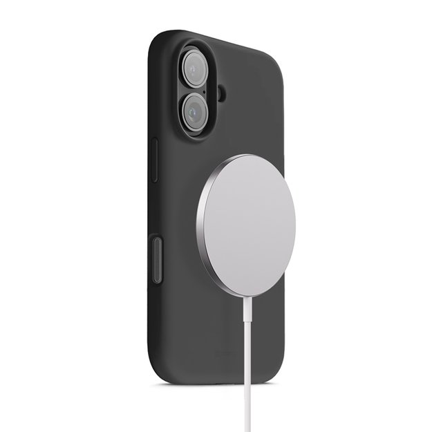 „Crong“ spalvotas magnetinis dėklas „MagSafe iPhone 17“ (juodas) 1