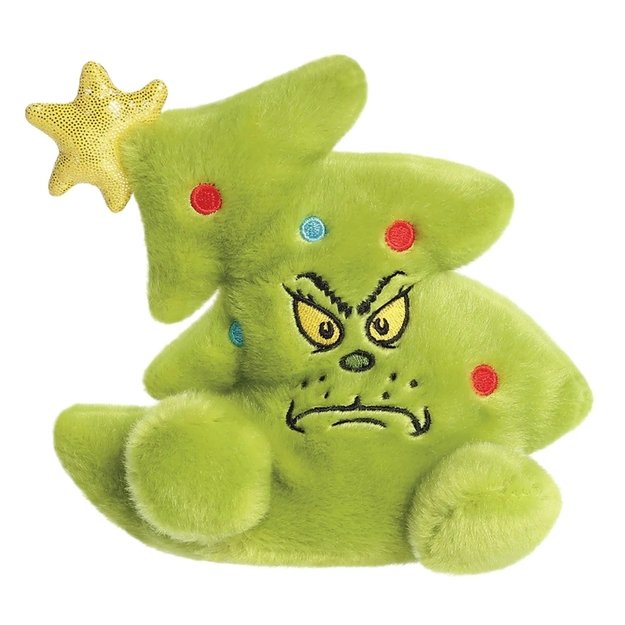 Grinčas - pliušinis žaislas Grinčas Kalėdų eglutės formos, 13 cm iš „Palm Pals Collection“ 1