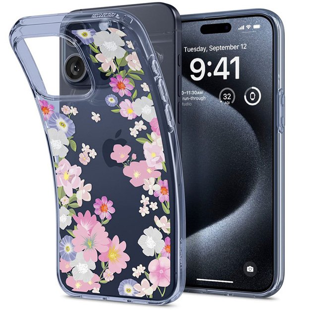 „Spigen Liquid Crystal“ dėklas, skirtas „iPhone 15 Pro“ (žydintis) 8