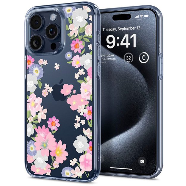 „Spigen Liquid Crystal“ dėklas, skirtas „iPhone 15 Pro“ (žydintis) 3