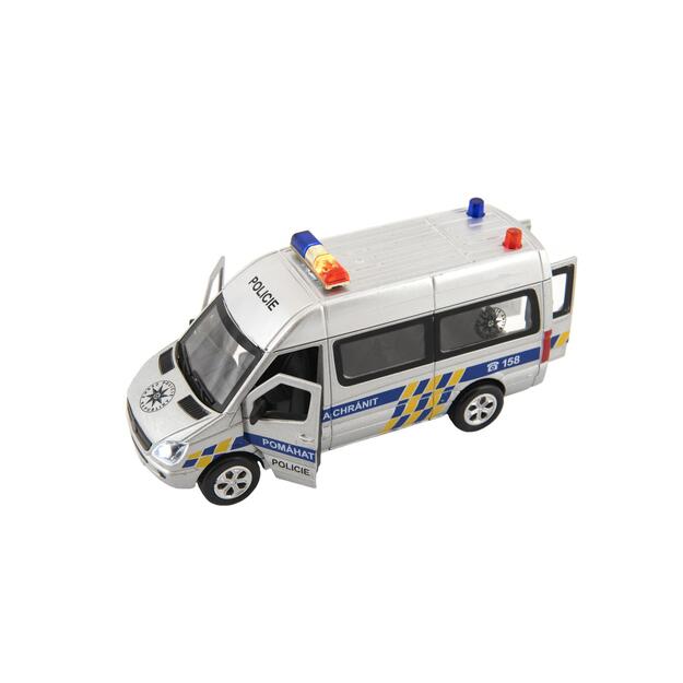 Policijos automobilis, metalinis, 15 cm 1