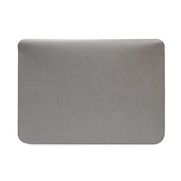 Karl Lagerfeld NFT Saffiano Karl & Choupette Sleeve – 16 colių nešiojamojo kompiuterio dėklas (sidabrinis) 2