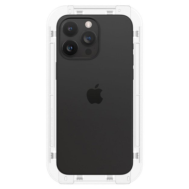 „Spigen GLAS.TR EZ FIT FC“ grūdintas stiklas, skirtas „iPhone 15 Pro Max“ (juodas rėmelis) 6