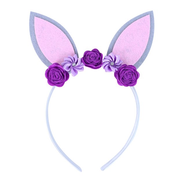 Vaikiška violetinė galvos juosta