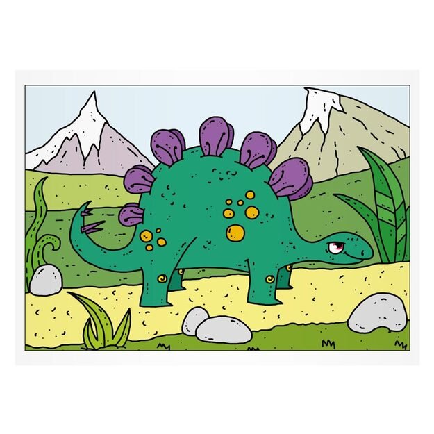 MFP Dino spalvinimo puslapiai 3