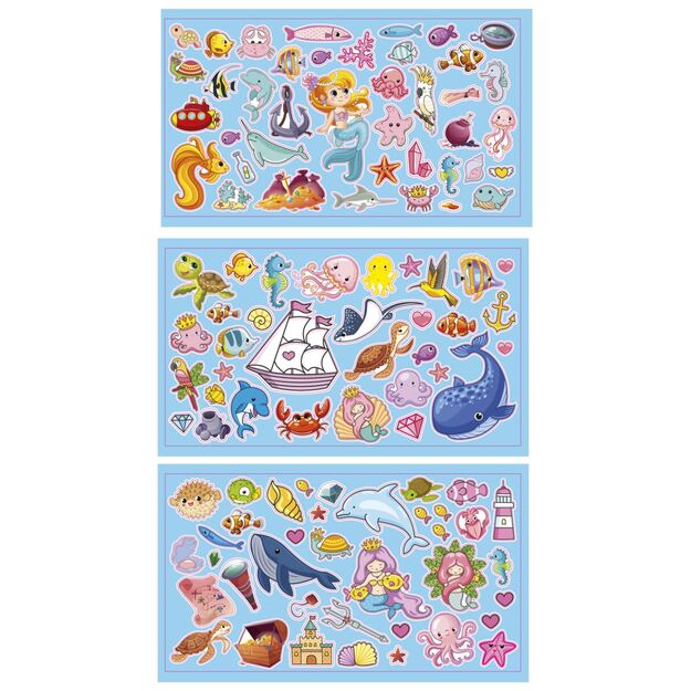 Kūrybinis langų lipdukų rinkinys, 100+ vnt. 2