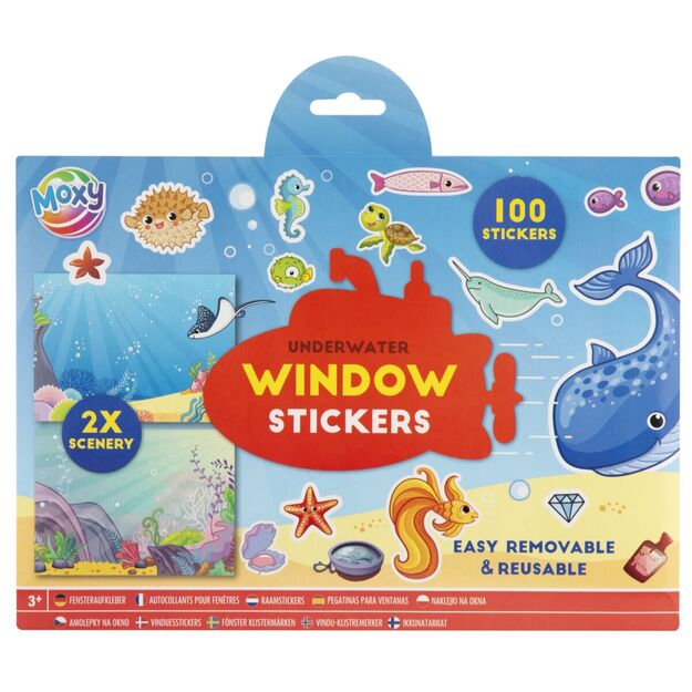 Kūrybinis langų lipdukų rinkinys, 100+ vnt. 1