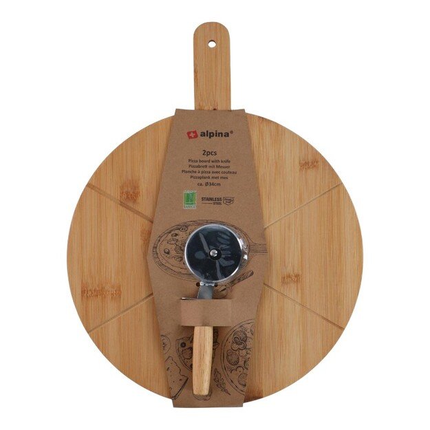 Alpina - Picos serviravimo rinkinys, 34 cm lenta + peilis 3