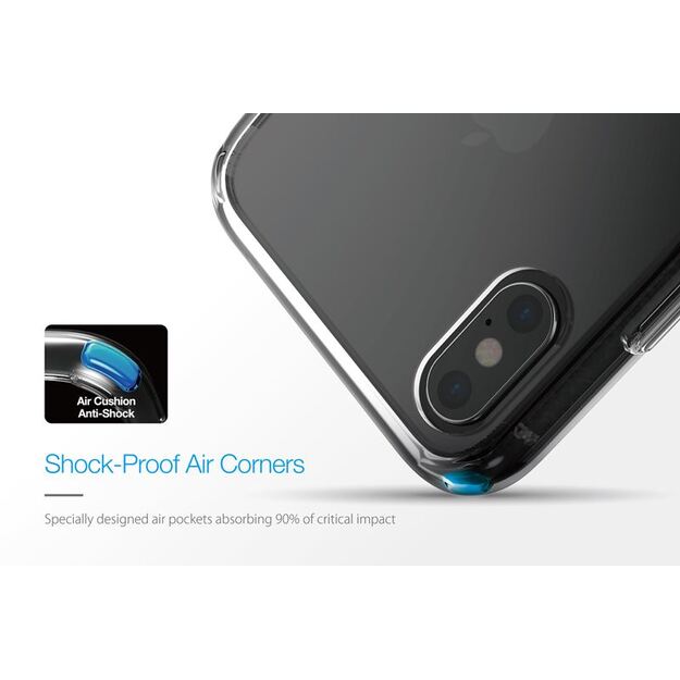 Just Mobile Tenc oro dėklas, skirtas iPhone Xs Max (Crystal Black) 14