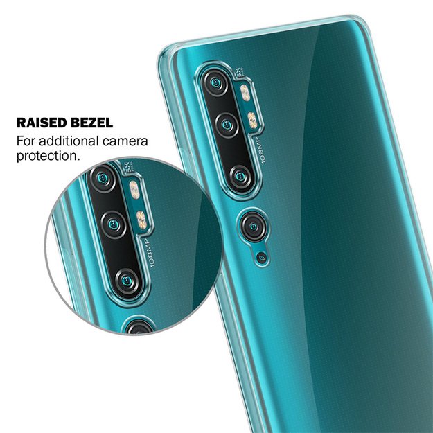 Crong Crystal Slim Cover – apsauginis dėklas, skirtas „Xiaomi Mi Note 10“ / „Mi Note 10 Pro“ (skaidrus) 18