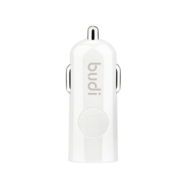 Budi - 1 USB automobilinis įkroviklis su LED indikatoriumi+USB tipo C laidas