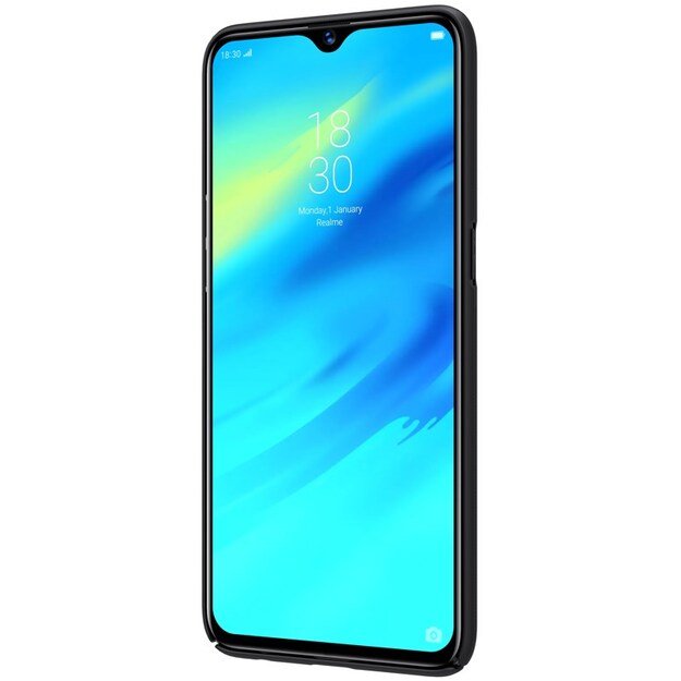 Nillkin Super Frosted Shield – dėklas, skirtas Realme 3 Pro (Realme X Lite) (juodas)