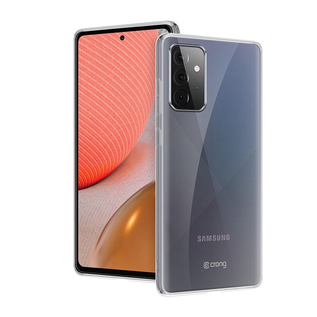 Crong Crystal Slim Cover – dėklas, skirtas Samsung Galaxy A72 (skaidrus)