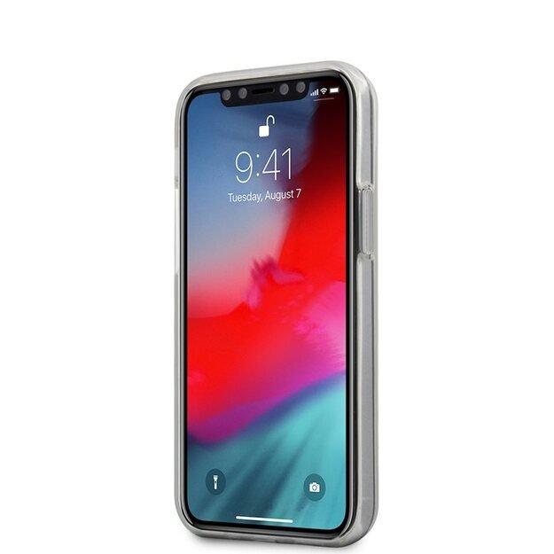 „Guess Triangle“ logotipas – „iPhone 12 Mini“ dėklas (juodas) 13