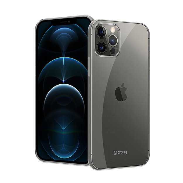 Crong Crystal Slim Cover – apsauginis dėklas, skirtas iPhone 12 Pro Max (skaidrus) 2