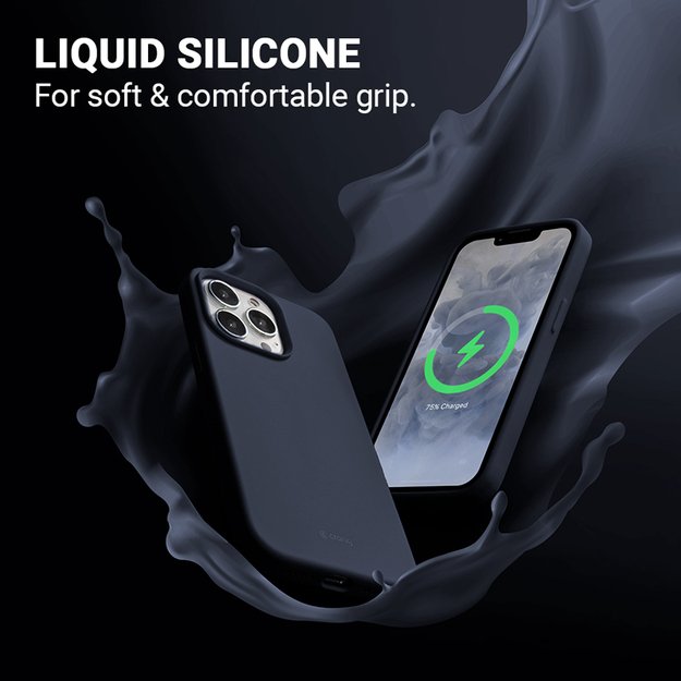 „Crong Color Cover“ magnetinis dėklas, skirtas „iPhone 13 Pro Max“ (tamsiai mėlynas) 11