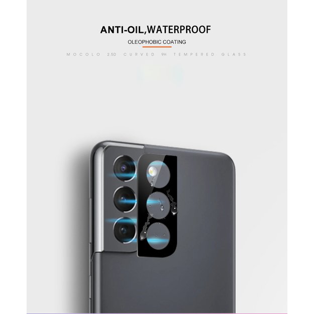 Mocolo Silk Camera Lens Glass – apsauginis stiklas, skirtas Samsung Galaxy S22 / S22+ fotoaparato objektyvui  3