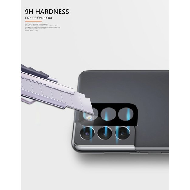 Mocolo Silk Camera Lens Glass – apsauginis stiklas, skirtas Samsung Galaxy S22 / S22+ fotoaparato objektyvui  2