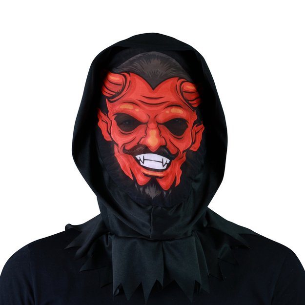 Devil textile mask for adults