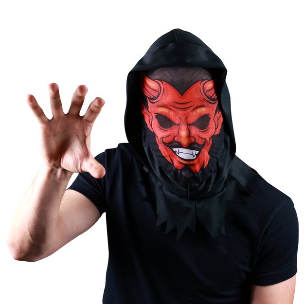 Devil textile mask for adults