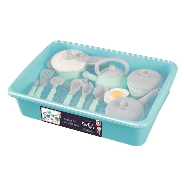 Kitchen set with dishes