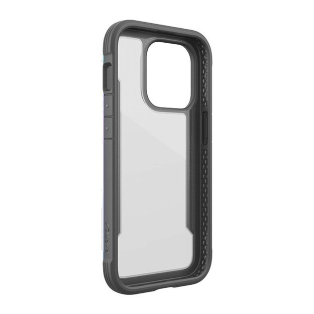 „X-Doria Raptic Shield“ – aliuminio dėklas, skirtas „iPhone 14 Pro“ (3 m, patikrintas kritimo)