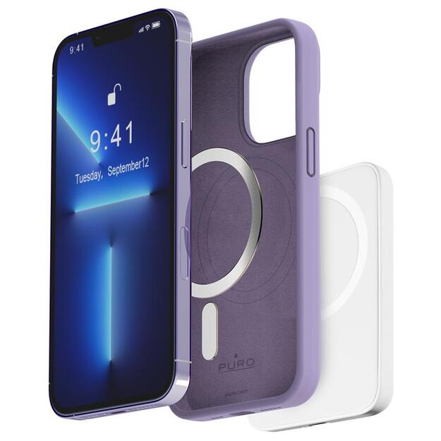 PURO ICON MAG – dėklas, skirtas iPhone 14 Pro MagSafe (Tech Lavender)