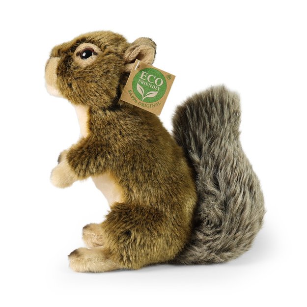 Plush squirrel with nut 20 cm ECO-F.