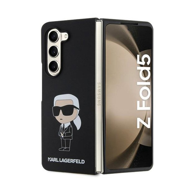 Karl Lagerfeld Silicone Ikonik – Samsung Z Fold 5 Case (juodas) 15