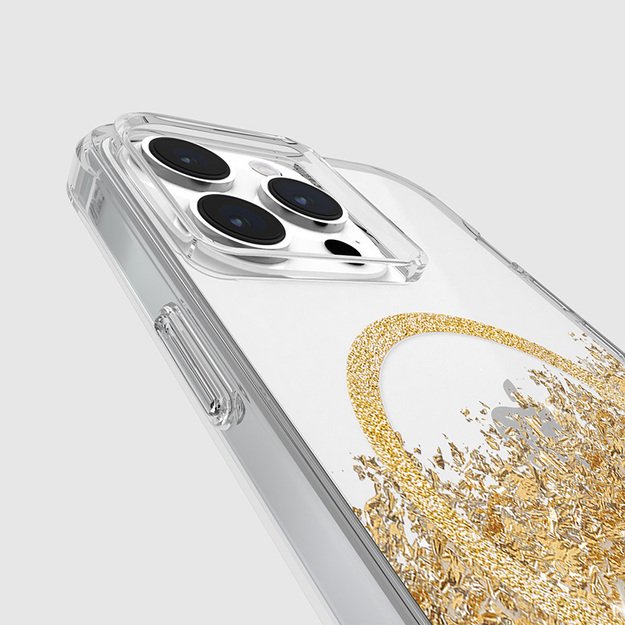 Case-Mate Karat MagSafe – auksu dekoruotas iPhone 15 Pro Max dėklas (marmuras)
