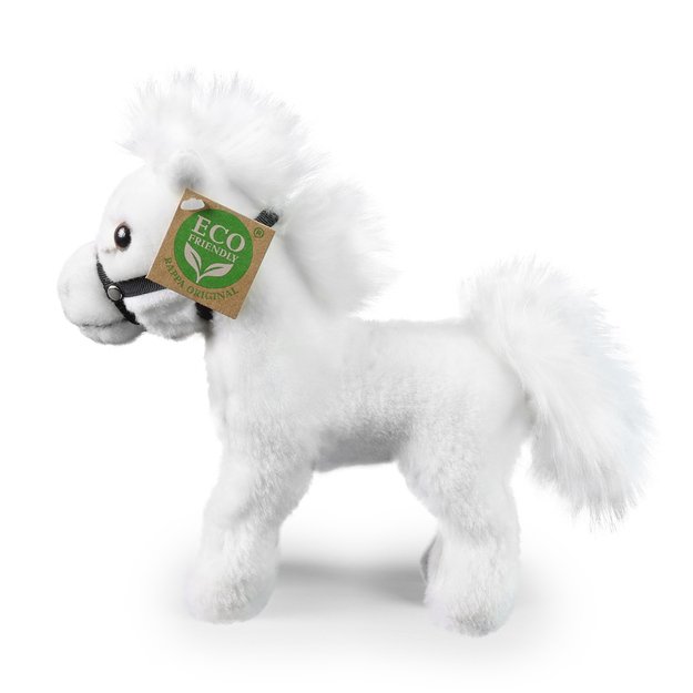 Plush white horse 20 cm ECO-FRIENDLY