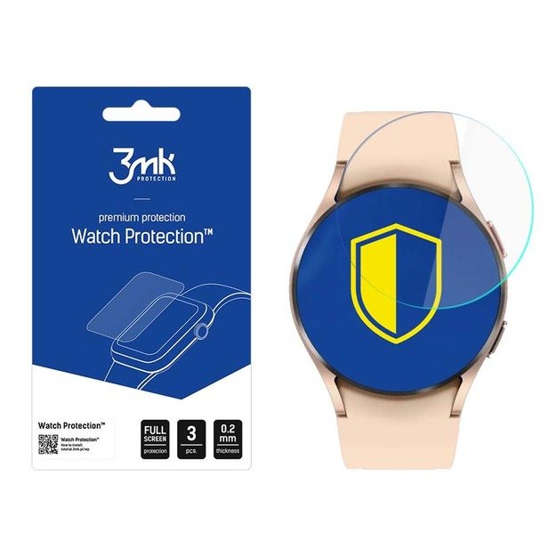 3mk Watch Protection ARC+ – apsauginė plėvelė, skirta Samsung Galaxy Watch 4 40mm (3 vnt.)