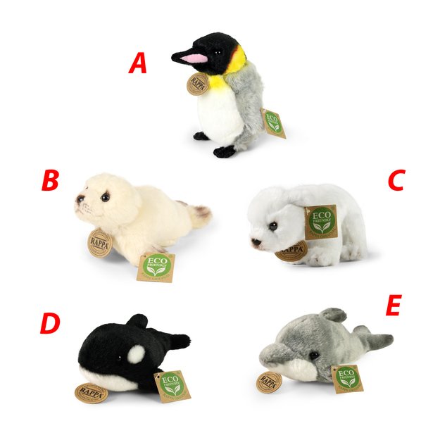 Plush mix Antarctica asst. 19 cm ECO-F.