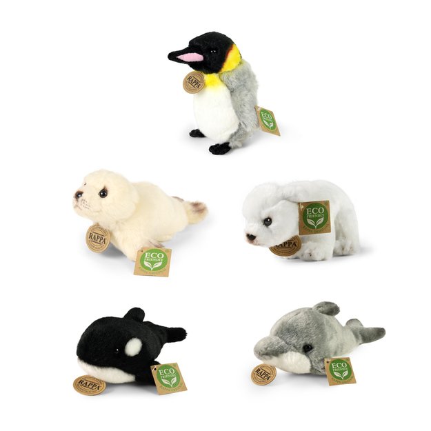 Plush mix Antarctica asst. 19 cm ECO-F.