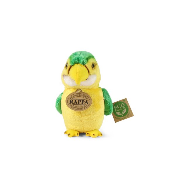 Plush great green macaw 15 cm ECO-FRIENDLY