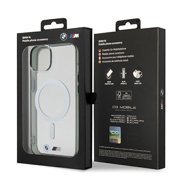 BMW Silver Ring MagSafe - Case for iPhone 14 (Transparent) 7