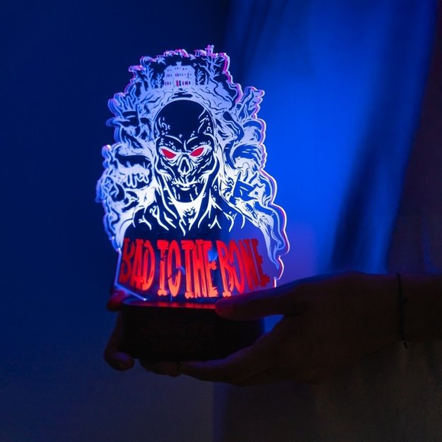 Stranger Things - Bad To The Bone LED night lamp (16 x 24 cm) 8