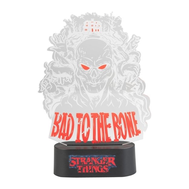 Stranger Things - Bad To The Bone LED night lamp (16 x 24 cm) 1