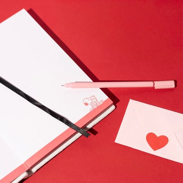 Snoopy - Plush notebook / notebook A5 from the Love Season collection 5