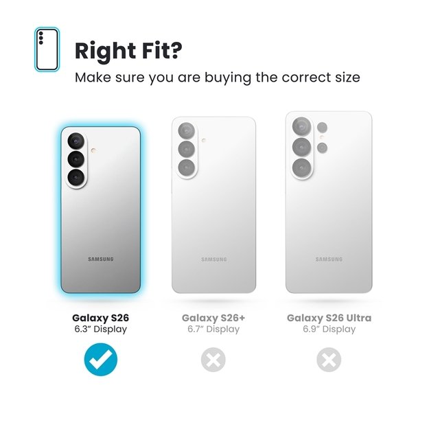 Speck Presidio Perfect-Clear Magnet - Samsung Galaxy S26 MagSafe Case (Clear/Clear/Silver) 6