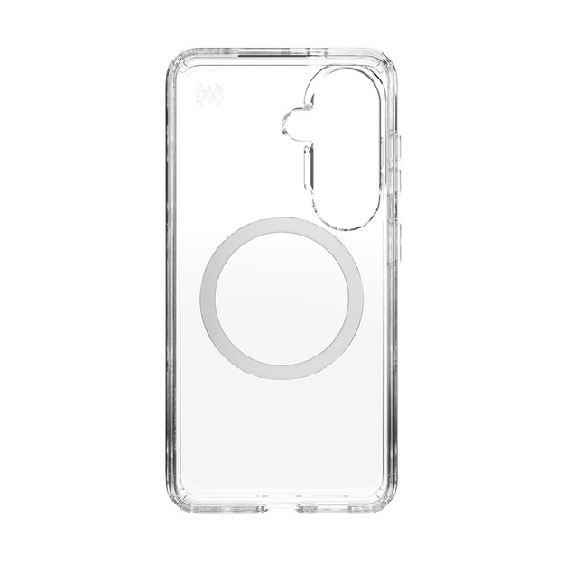 Speck Presidio Perfect-Clear Magnet - Samsung Galaxy S26 MagSafe Case (Clear/Clear/Silver) 9