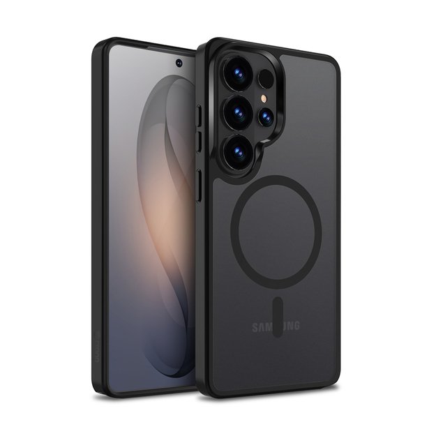 Crong Hybrid Matte Magnetic - MagSafe Case Samsung Galaxy S26 Ultra (Black) 1