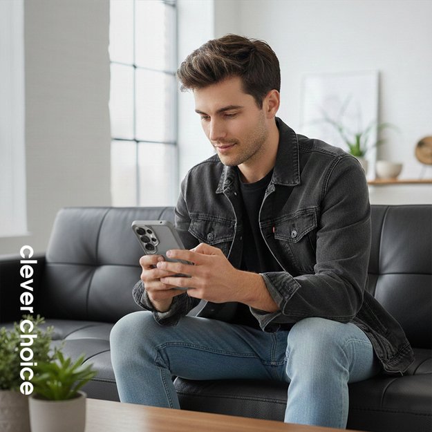 Crong Hybrid Matte Magnetic - MagSafe Case for Samsung Galaxy S26 Ultra (Gray) 2