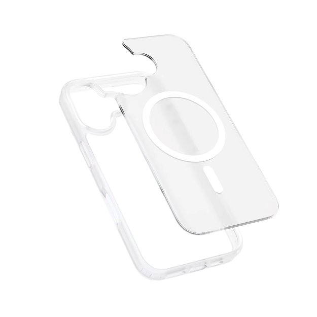 Crong Hybrid Matte Magnetic - MagSafe iPhone 17 Case (White) 3