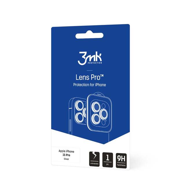 3mk Lens Protection Pro – fotoaparato objektyvo stiklas, skirtas iPhone 15 Pro 12