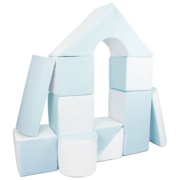 Foam Blocks &ndash; Giant Building Set 11 pcs white-blue