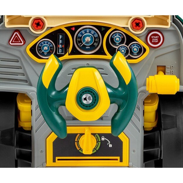 Realistic model of the front of the car with an opening hood Milly Mally N-GINE green 4