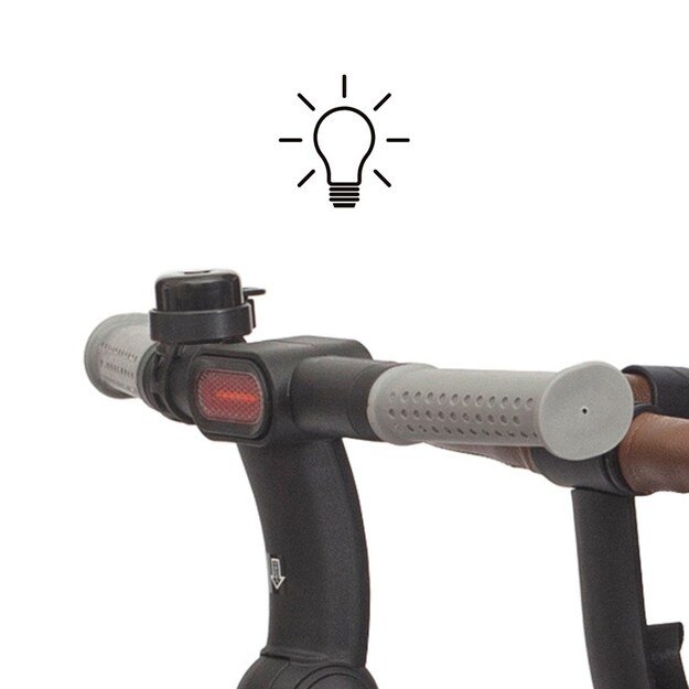 Luxury children s tricycle with lighting Milly Mally Twinkle grey 9