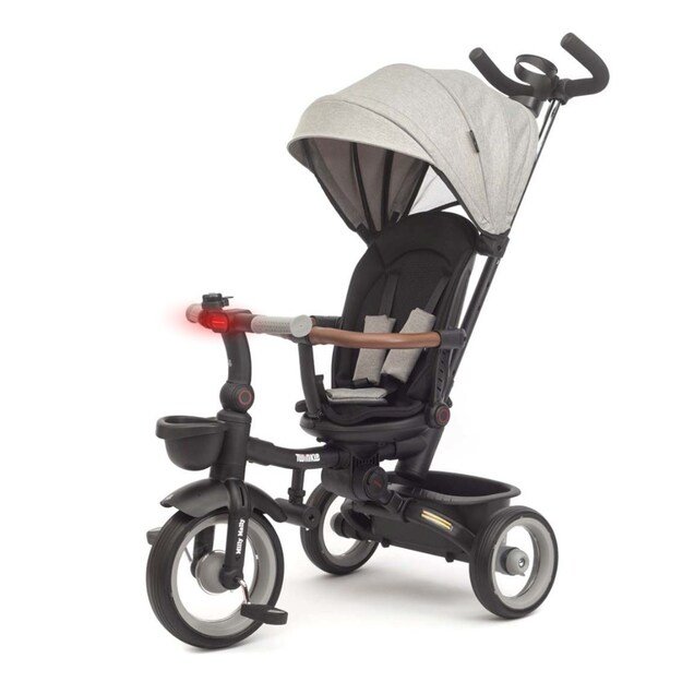 Luxury children s tricycle with lighting Milly Mally Twinkle grey