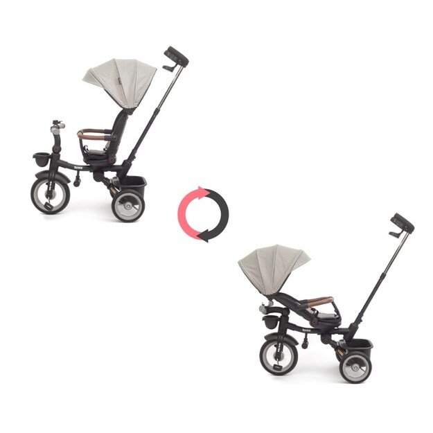 Luxury children s tricycle with lighting Milly Mally Twinkle grey 8